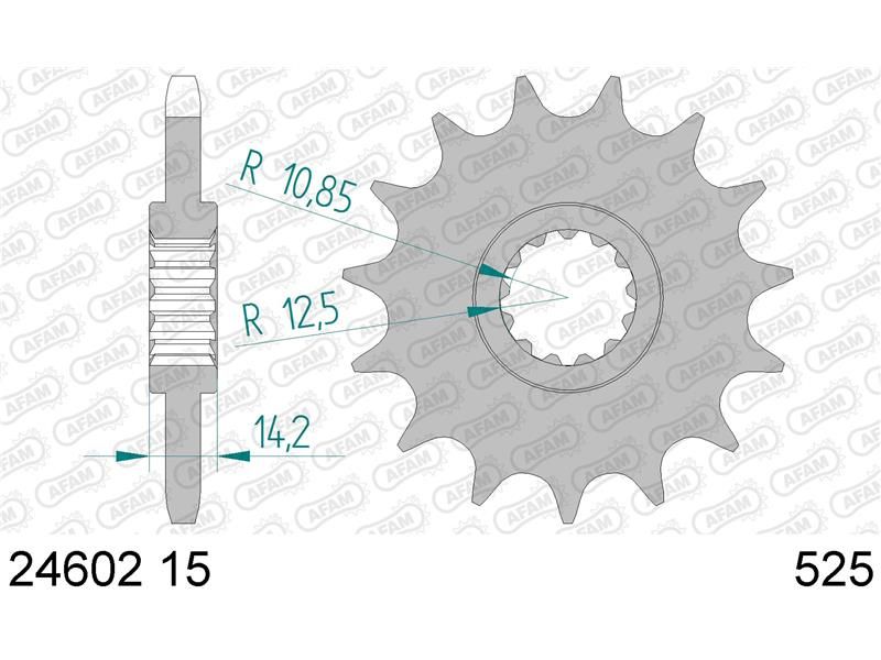 24602-15 Звезда ведущяя #525 ZR 750 Zephyr AFAM 24602-15