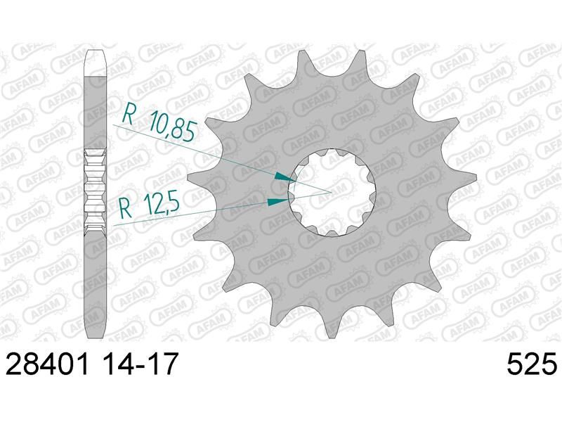 28401-16 Звезда ведущяя, #525 (520.16) ZX-7R GSX-R 600 TDM 850 AFAM 28401-16 (JTF520.16)
