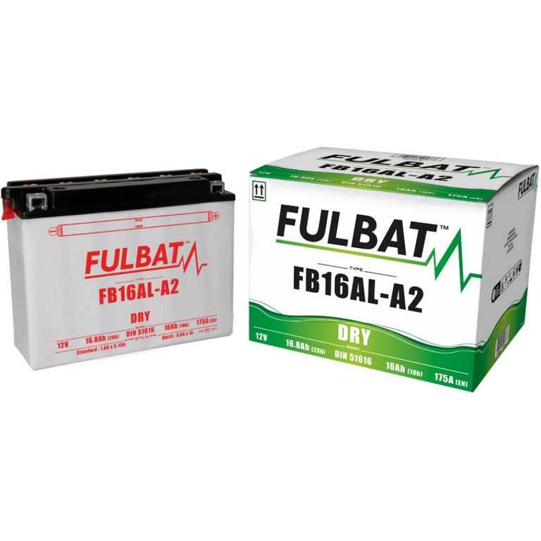 Аккумулятор FULBAT FB16AL-A2 (YB16AL-A2) для Yamaha VK 540 (5E3-82110-81-00, BTY-YB16A-LA-20, YB1-6ALA2-00-00) (90793-26072-00)