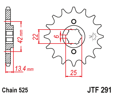 Звезда ведущая JT JTF291.17 (JTF291-17) (F291-17)