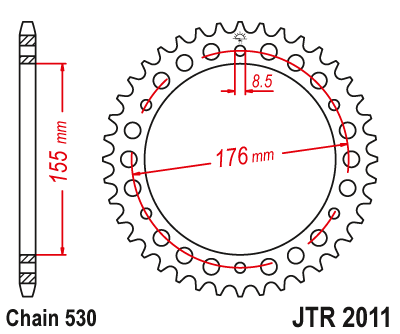 Звезда ведомая JT JTR2011.43 (JTR2011-43) (R2011-43)