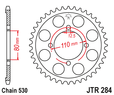 Звезда ведомая JT JTR284.48 (JTR284-48) (R284-48)