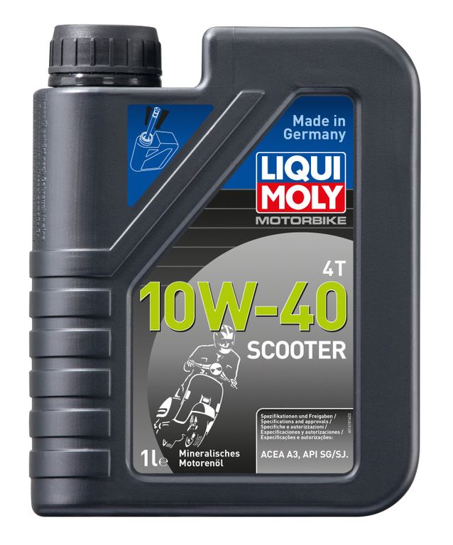 Масло моторное Liqui Moly Motorbike 4T 10W-40 Scooter (Минеральное) - 1 Л (1618/8069)