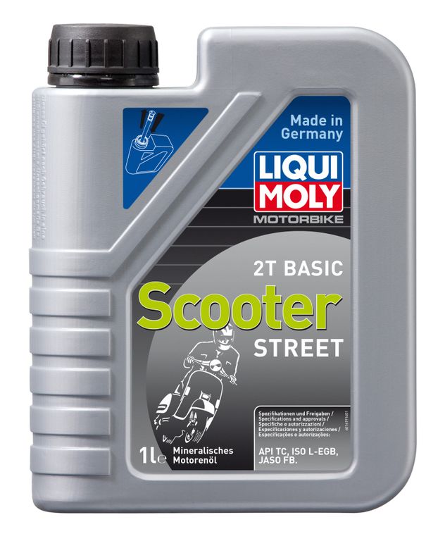 Масло моторное Liqui Moly Motorbike 2T Basic Scooter Street (Минеральное) для скутеров - 1 Л (1619/8068)
