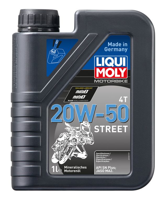 Масло моторное Liqui Moly Motorbike 4T Street 20W-50 (Минеральное) - 1 Л (1500/7632)
