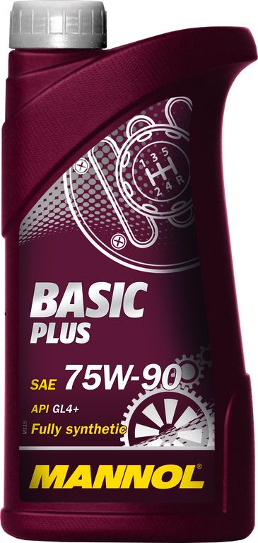 Масло трансмиссионное Mannol Basic Plus 75W-90 (GL-4+) (Синтетическое) (1321) (MN8108-1) - 1л