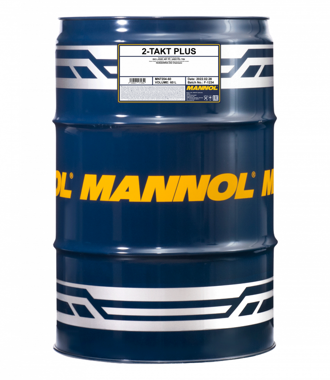 МОТОРНОЕ МАСЛО MANNOL 2-Takt Plus MN7204-60 60L (1406) (Полусинтетика)