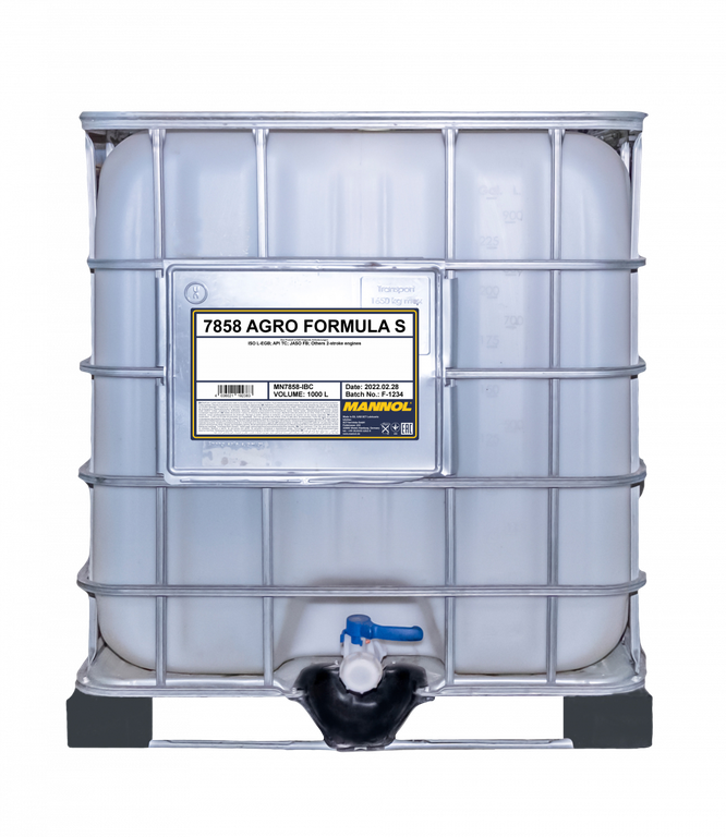 МОТОРНОЕ МАСЛО MANNOL Agro Formula S MN7858-IBC 1000L (Полусинтетика)