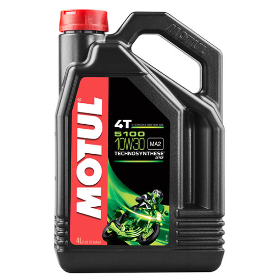 Масло моторное для 4-x тактных двигателей Motul 10W30 5100 4T SM/MA2 - 4 Л (104063)