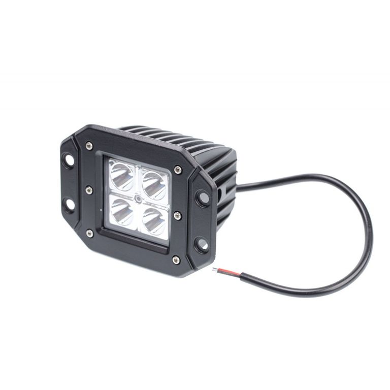 Фара светодиодная для врезки 40W, 4 LED CREE, в два ряда, широкий луч, корп ш*в*г 83*75*72 мм NANOLED NL-L1040B