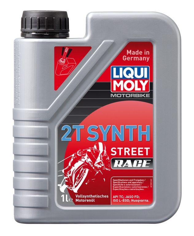 Синт-ое моторное масло д/2-т.мотоц. Liqui Moly Motorbike 2T Synth Street Race TC FD L-EGD (1л) (3980)