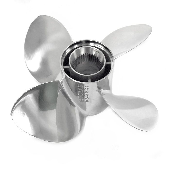 Винт гребной Solas 1654-158-22, 4x15 3/4x22 (FRONT) SOLAS 1654-158-22 (BRAVO3DUALPROPS)