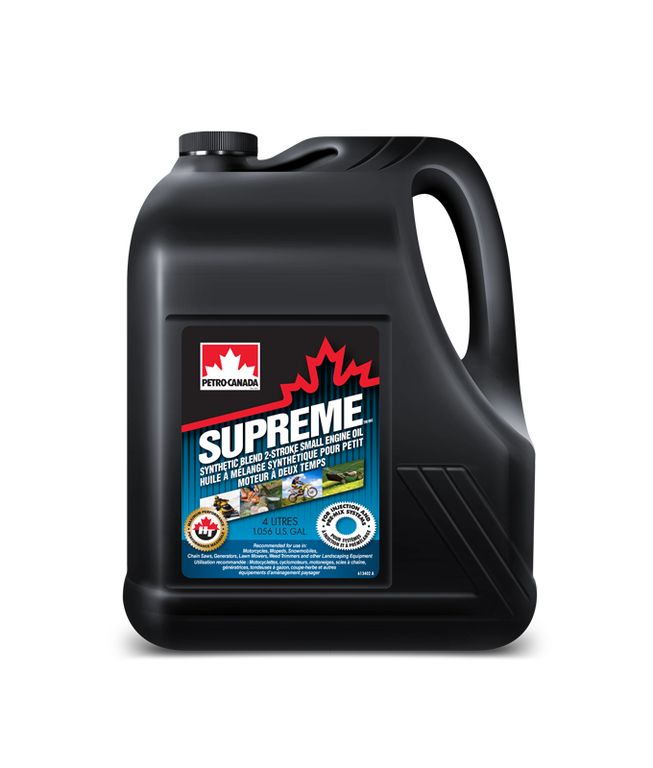 Масло моторное Petro-Canada SUPREME 2-Stroke TWOSTRC16 для 2-х тактных двигателей (полусинтетика) - 4Л