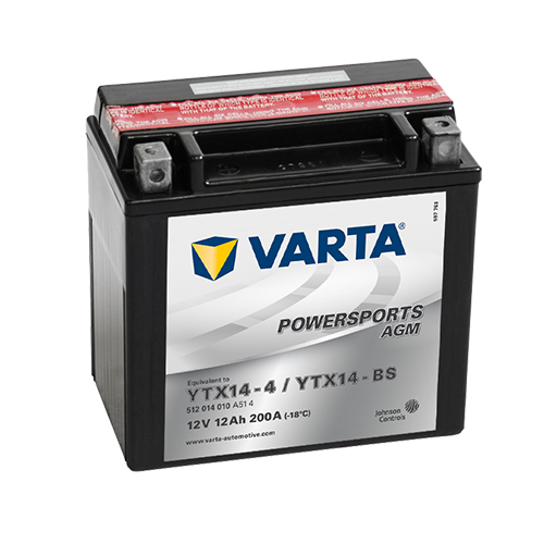 Аккумулятор VARTA 512 014 010 (KMX14-BS, YTX14-BS, YTX14-4)